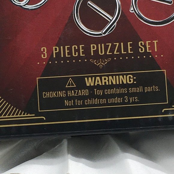 Brain Drains Metal Puzzle 3 Piece Fun - Picture 3 of 4